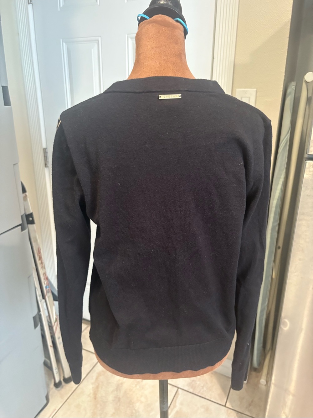 Michael Kors Black Crewneck Women's Sweater - Picture 2 of 5